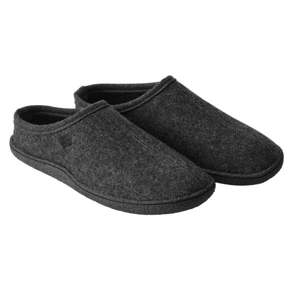 Mack Weldon Mens One-Mile House Slippers Charcoal Gray Wool Blend sz Large - Picture 1 of 10